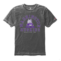 Photo of League Men's Washington Huskies Vintage Mascot Burnout Tee.