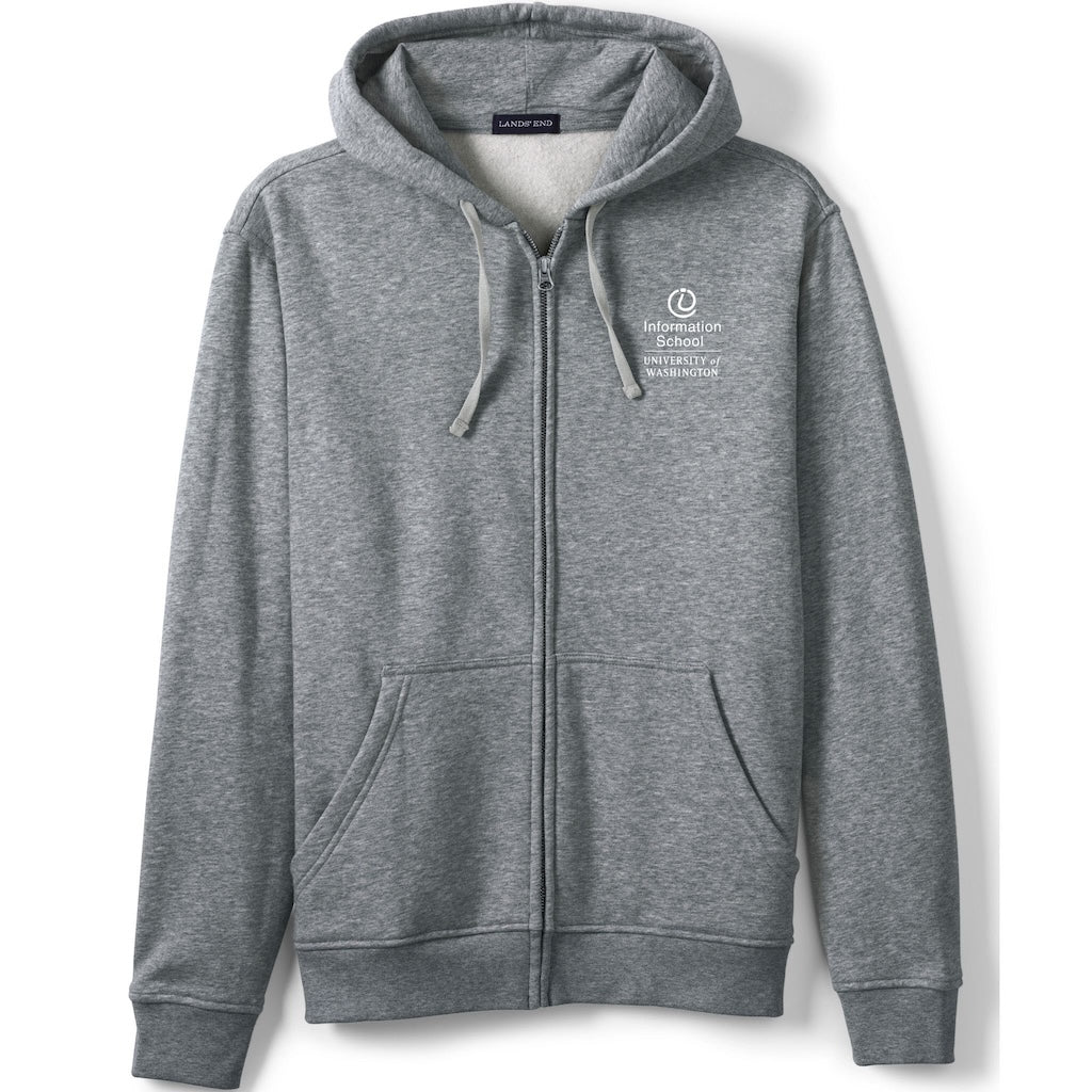 Lands' End Unisex UW Information School Full Zip Hoodie Sweatshirt