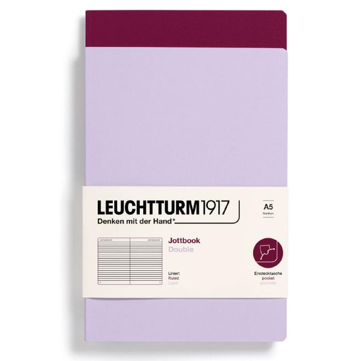 Leuchtturm 1917 Jottbook Double Pack A5 Flexcover Notebook 59ct