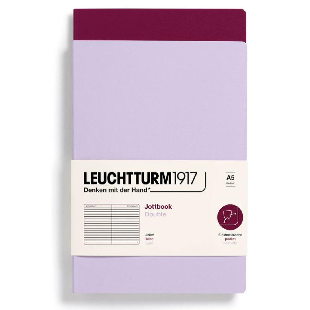 Leuchtturm 1917 Jottbook Double Pack A5 Flexcover Notebook 59ct