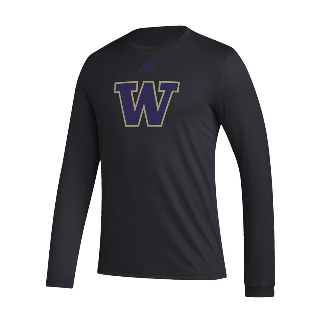 adidas Men's W Logo Pregame Long Sleeved Tee