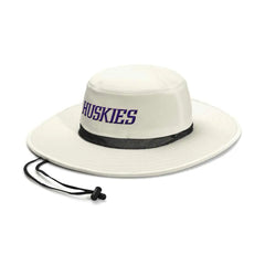 adidas Cream White 2025 Huskies Wordmark Wide Brim Sun Hat