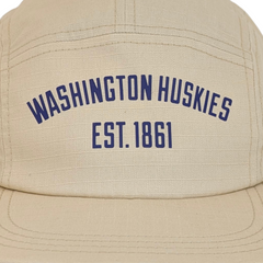Photo of New Era Tan Washington Huskies CAMPER Ripstop Adjustable Hat.