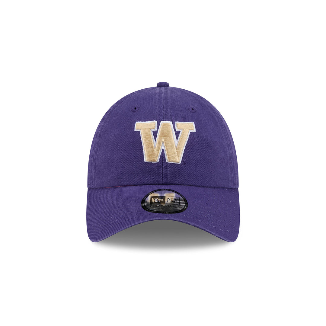 New Era Purple Washington Huskies W Logo Casual Classic Adjustable Hat