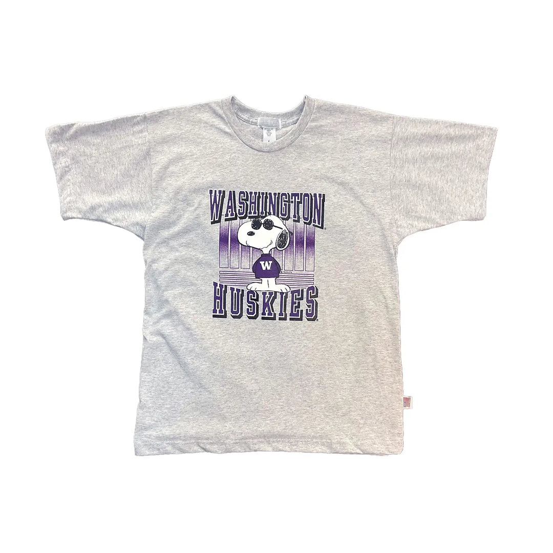 Third Street Unisex Washington Huskies Snoopy Vintage Tee
