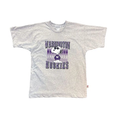 Photo of Third Street Unisex Washington Huskies Snoopy Vintage Tee.