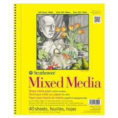 Photo of Strathmore 300 Series Spiral Bound Mix Media Pad.