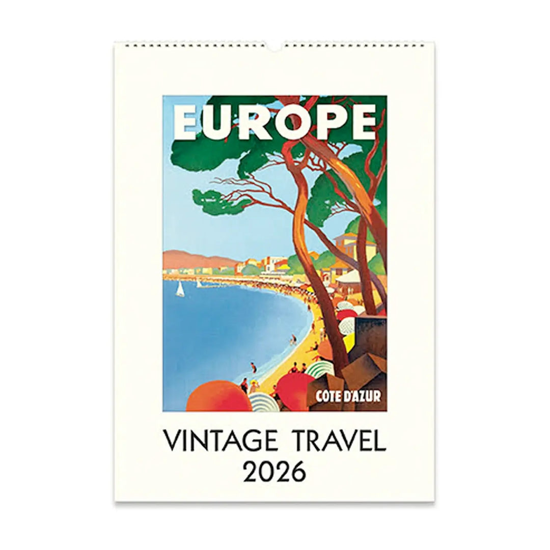 Cavallini Vintage Travel 2026 Wall Calendar