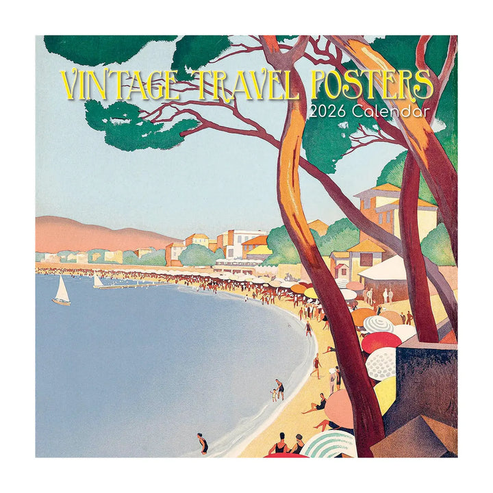 2026 Vintage Travel Posters Wall Calendar