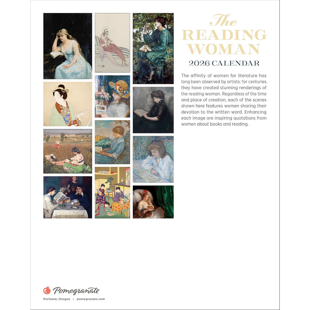 The Reading Woman 2026 Mini Wall Calendar