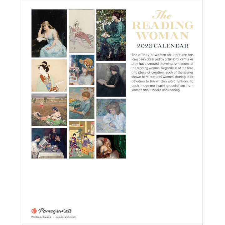 The Reading Woman 2026 Mini Wall Calendar