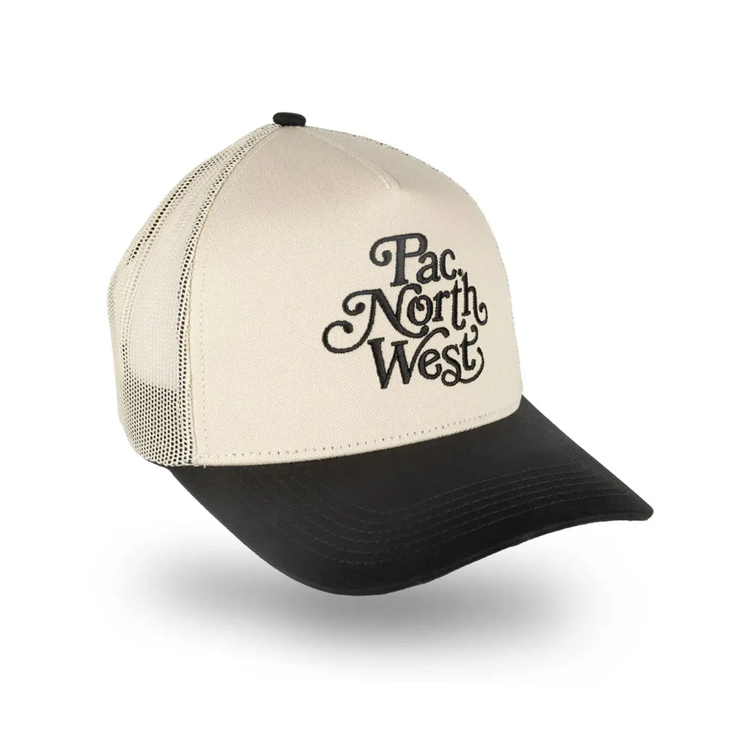 The Great PNW Natural & Black Roam Trucker Hat