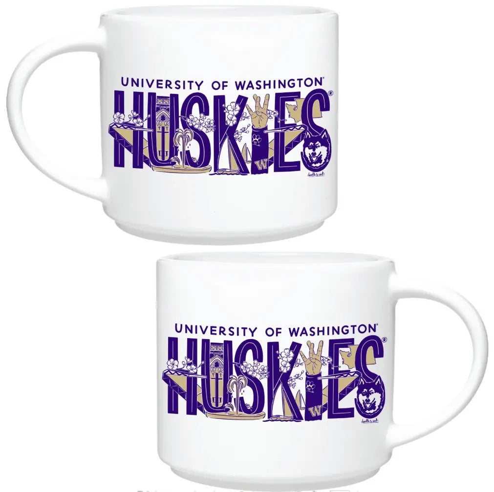 Neil Regina U of WA Huskies Riviera Mug 16oz