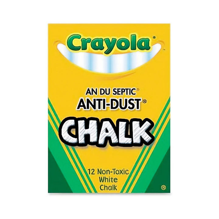 Crayola Anti-Dust White Chalk 12 Pieces