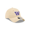 New Era Khaki Washington Huskies W Logo Casual Classic Adjustable Hat thumbnail