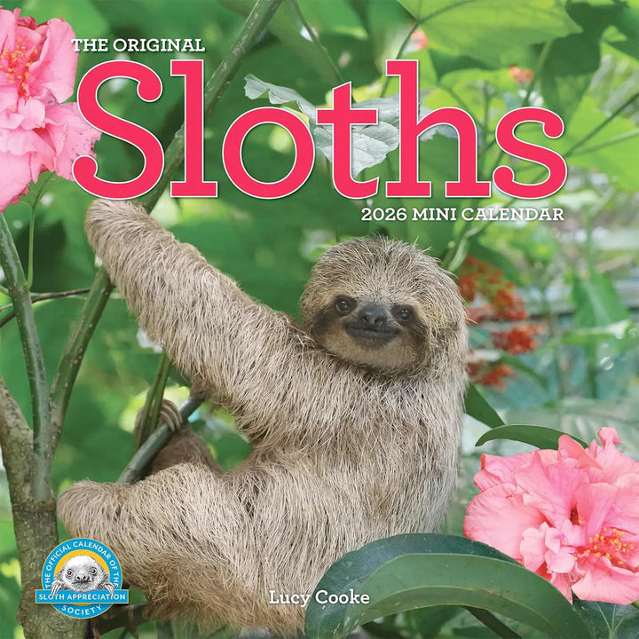 Original Sloths Mini Wall Calendar 2026