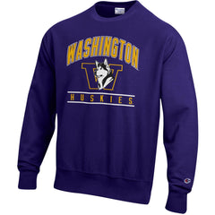 Photo of Champion Unisex Washington Retro Dog Reverse Weave Crewneck.