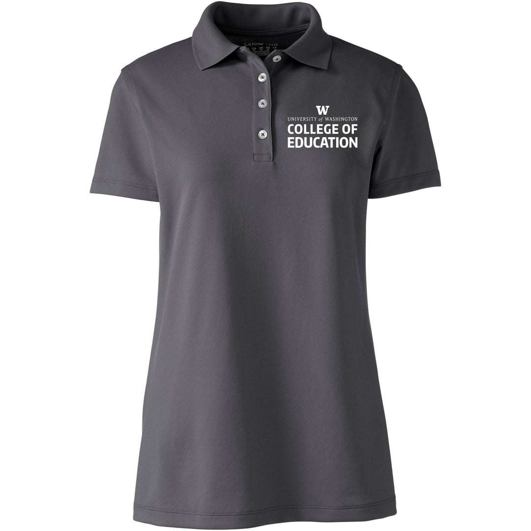 Lands' End Women's UW College of Education Flex Pique Polo
