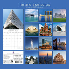 2027 Amazing Architecture Wall Calendar Hover