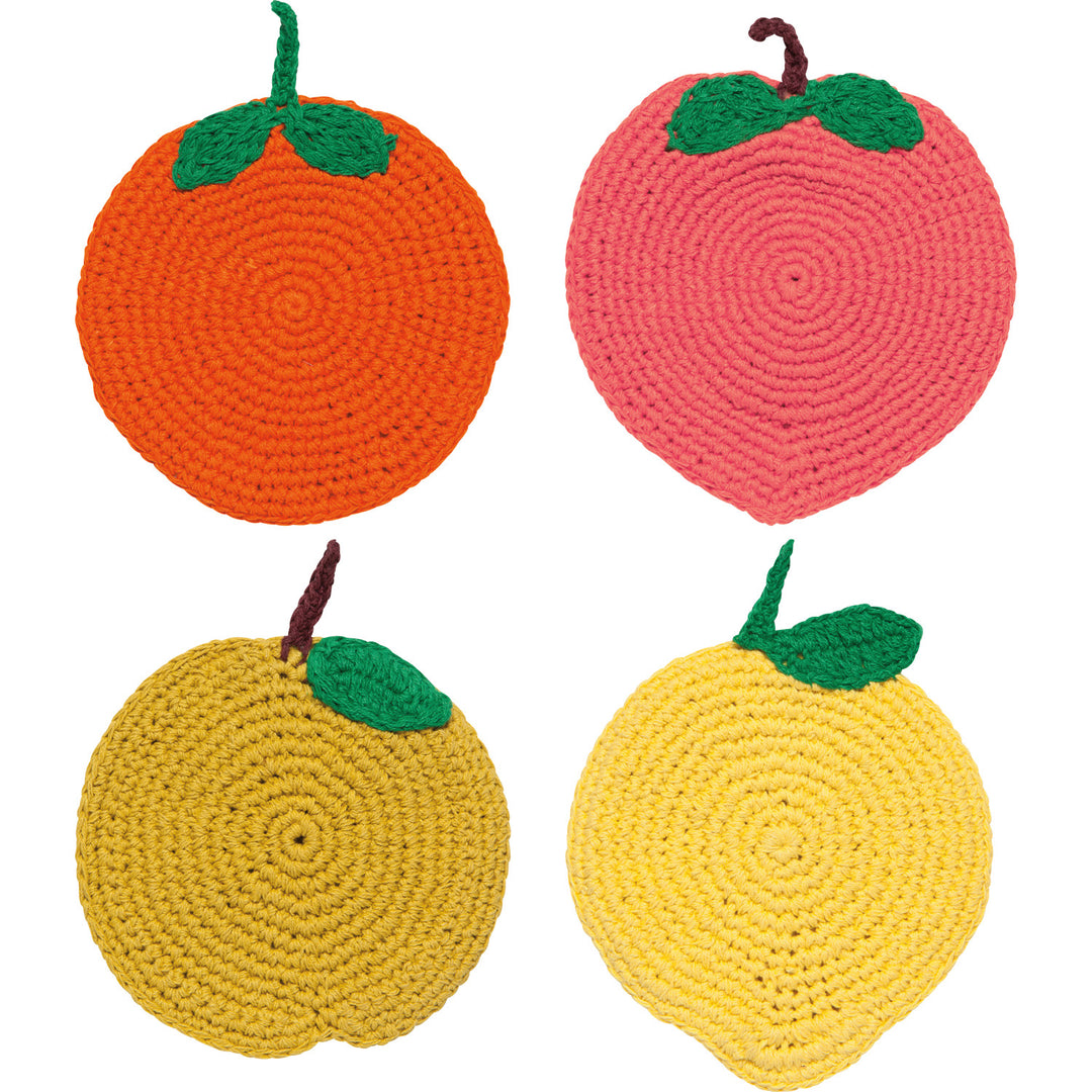 Danica Fruit Crochet Assorted Coaster