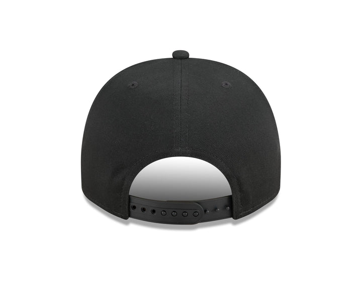 New Era Black Chain Stitch Vault Dog 9Fifty A Frame Adjustable Hat