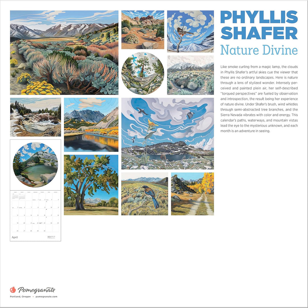 Phyllis Shafer: Nature Divine 2026 Wall Calendar