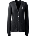 Lands' End Women's UW Bothell Nursing & Health Studies Cotton Modal Long Sleeve V-neck Cardigan Sweater thumbnail