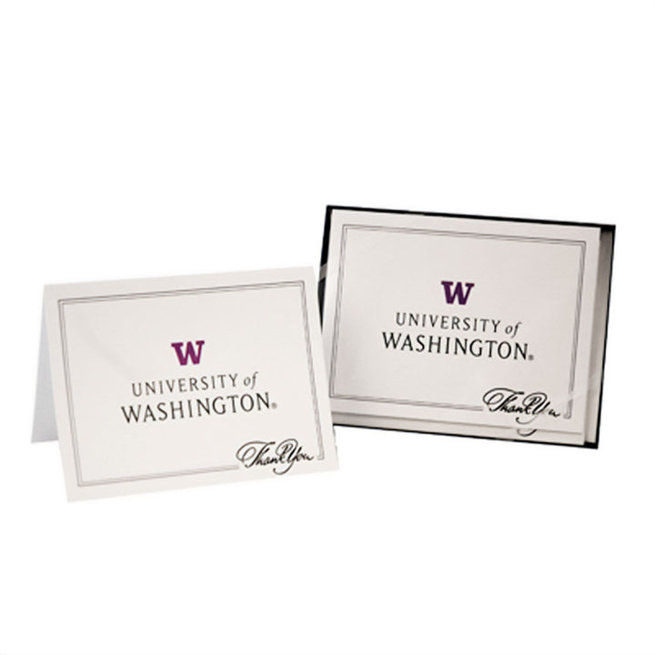 Overly UW Signature Thank You Note Card Box 10ct