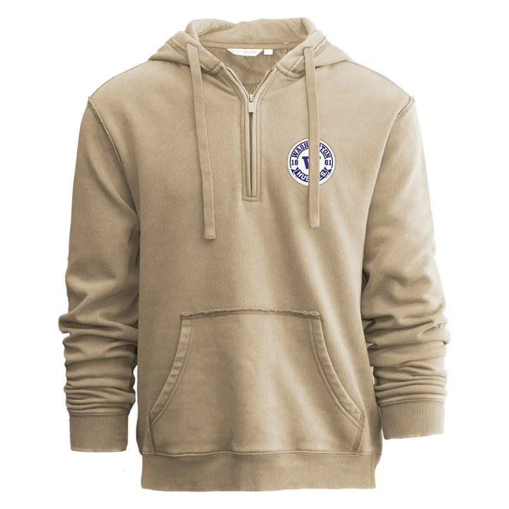 Camp David Men's UW Patch Donegal Half-zip Hoodie