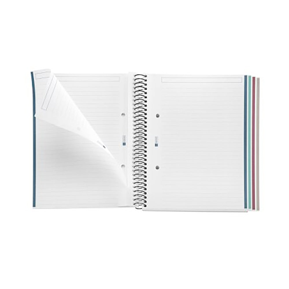 Miquel Rius 8.27" x 5.83" Lagoon College Ruled Hard Cover Notebook 100 sheets