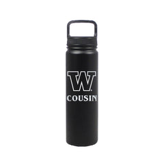 Photo of DROP SHIP Nordic Black W Cousin Insulated Stainless Steel Bottle 24oz.