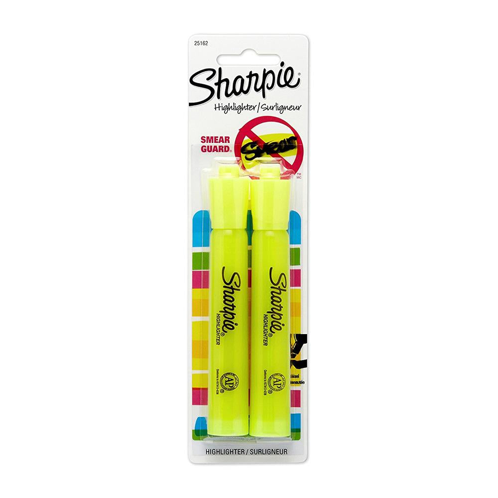 Sharpie Florescent Yellow Major Accent Highlighter 2 Count