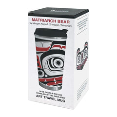 Native Northwest Matriarch Bear Art Travel Mug Hover