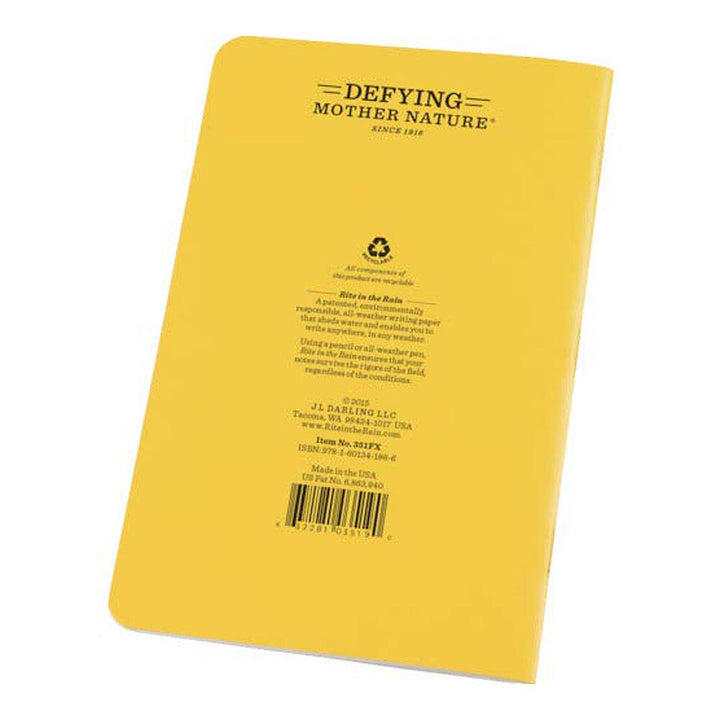 Rite in the Rain Yellow 4-5/8"x7-1/4" Stapled Field 24ct