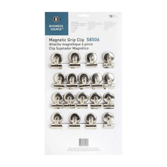 Business Source Silver Magnetic Bulldog Clip Hover