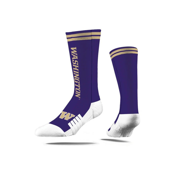 Strideline Unisex Washington Wordmark Premium Crew Socks