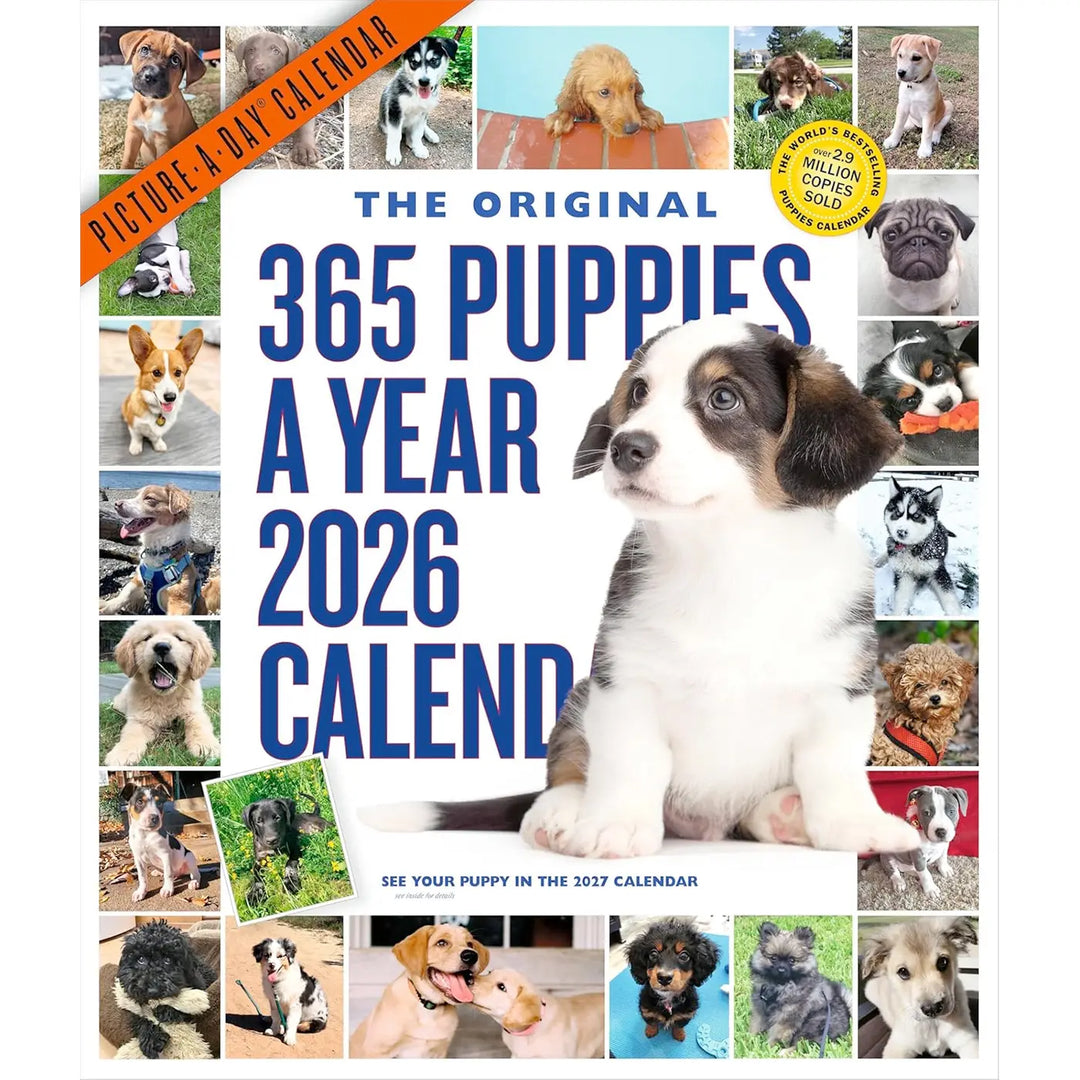365 Puppies-A-Year Picture-A-Day Wall Calendar 2026