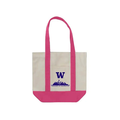 Neil Natural Pink Strap Skyline W Mini Canvas Tote