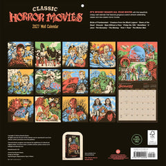 Classic Horror Movies 2027 Wall Calendar Hover