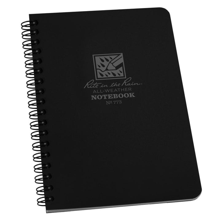 Rite in the Rain Black 4-7/8"x7" Spiral Notebook 32ct