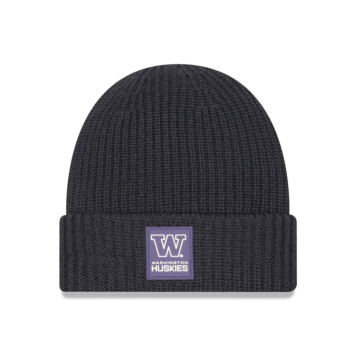 New Era 2025 Sideline Charcoal Cold Weather Wool Cuff Beanie