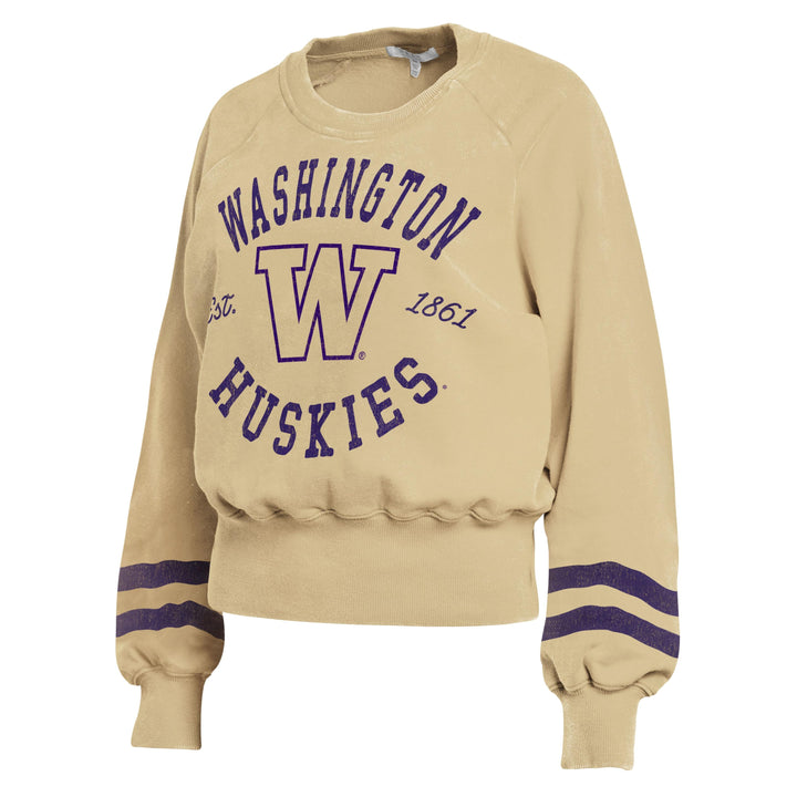 WEAR Women's Washington Huskies FW24 Vintage Washed Crewneck