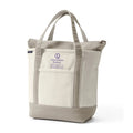 Lands' End Natural Canvas UW Information School Zip Top Tote Bag Khaki thumbnail