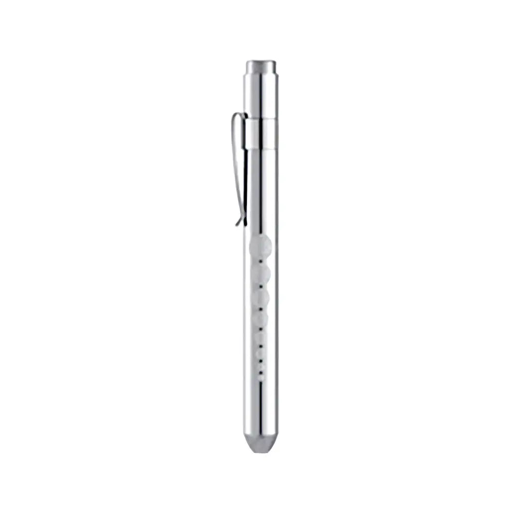 McCoy Reusable Aluminum LED Penlight With Pupil Gauge#color_silver