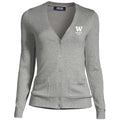 Lands' End Women's UW Bothell STEM Cotton Modal Long Sleeve V-neck Cardigan Sweater thumbnail