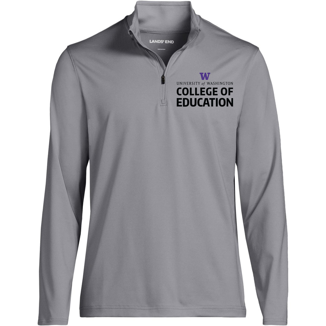 Lands' End Unisex UW College of Education Rapid Dry Quarter Zip
