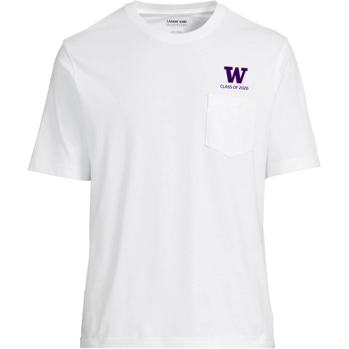 Lands' End Unisex UW Class of 2026 Short Sleeve Pocket T-Shirt