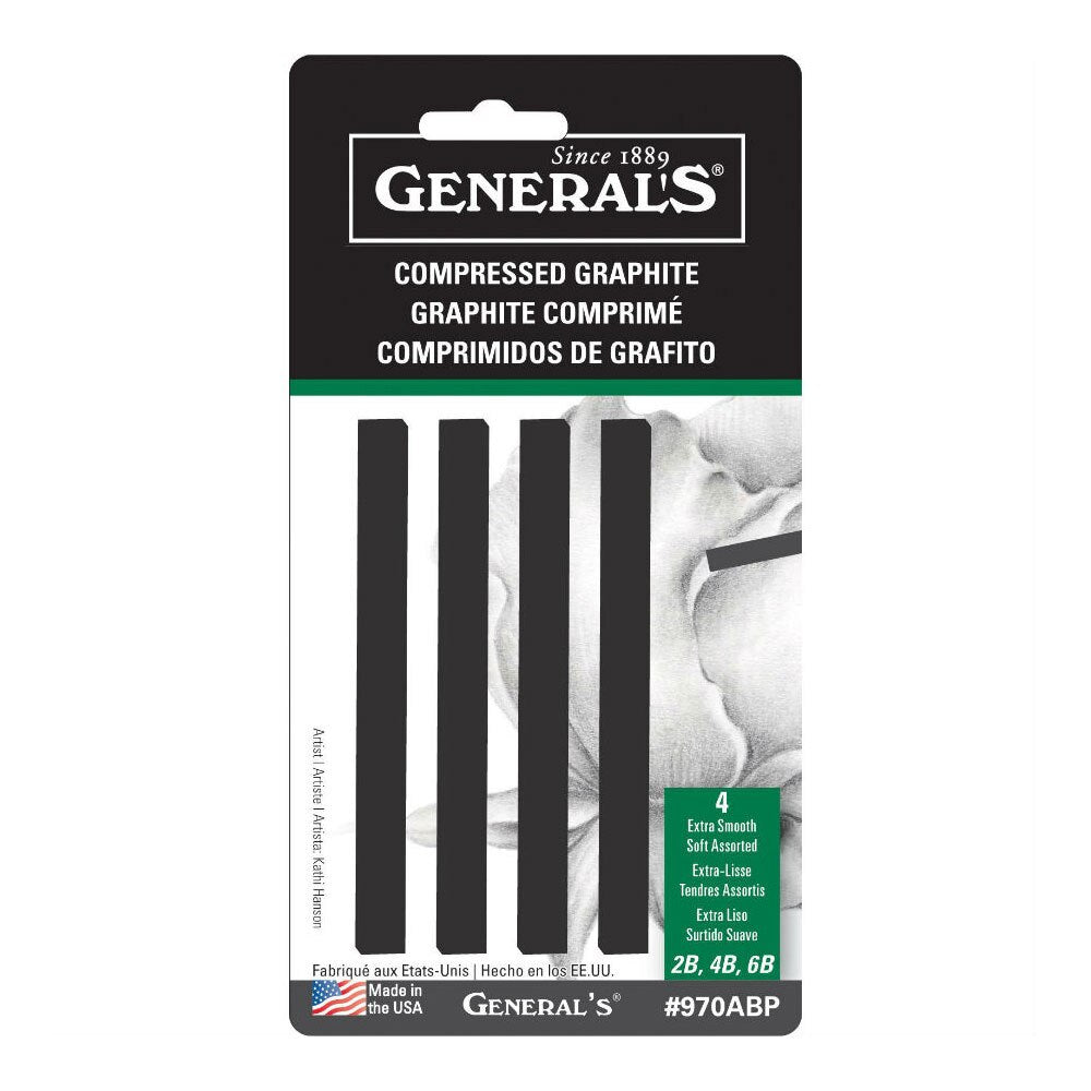 General's Soft Assorted Graphite Sticks 4 Pieces