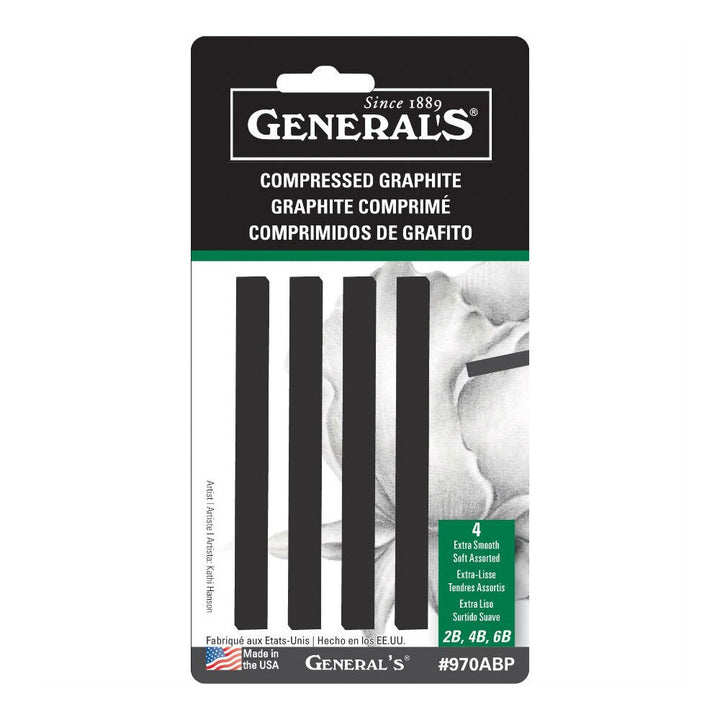 General's Soft Assorted Graphite Sticks 4 Pieces