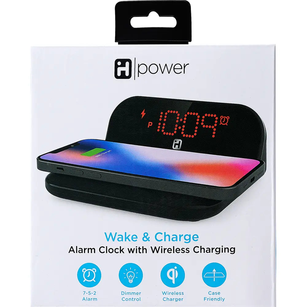iHome Wireless Charger & Digital Alarm Clock